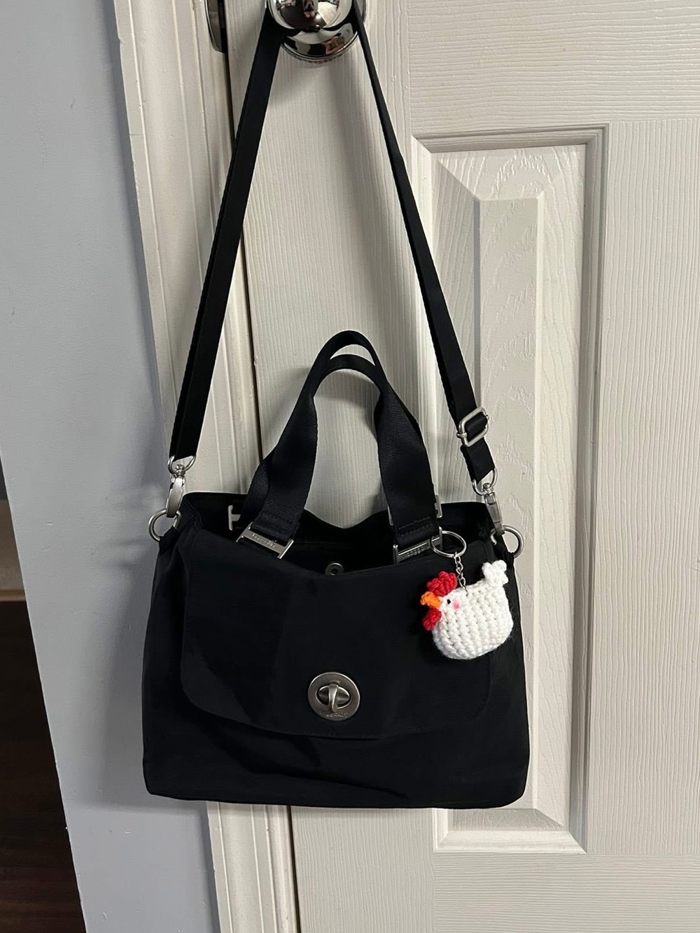 Baggallini Satchel, Tote with Multiple Compartments Turnlock, Crossbody Strap - Picture 2 of 15